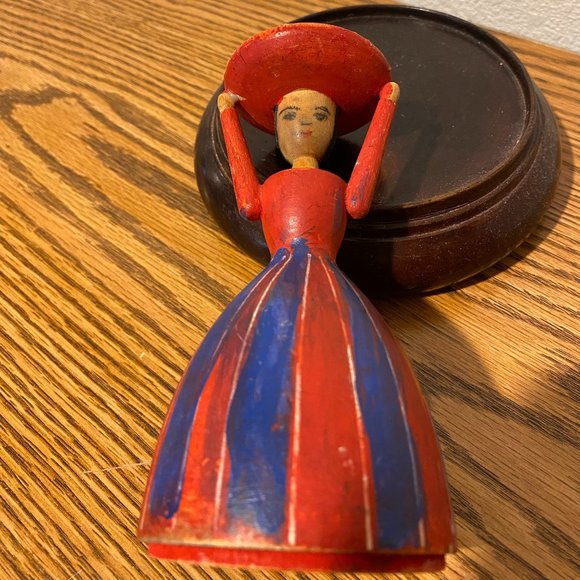 Vintage Wooden Carved Folk Art Figure, Sweden - Picture 2 of 12